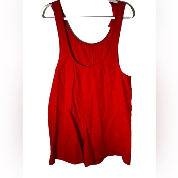 Anthropologie Corey Lynn Calter Adeline Romper In Red Size XS - Picture 5 of 7